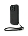 Etui BMW BMHCP16X23RMRLK Apple iPhone 16 Pro Max hardcase Signature Leather Wordmark Cord czarny/black