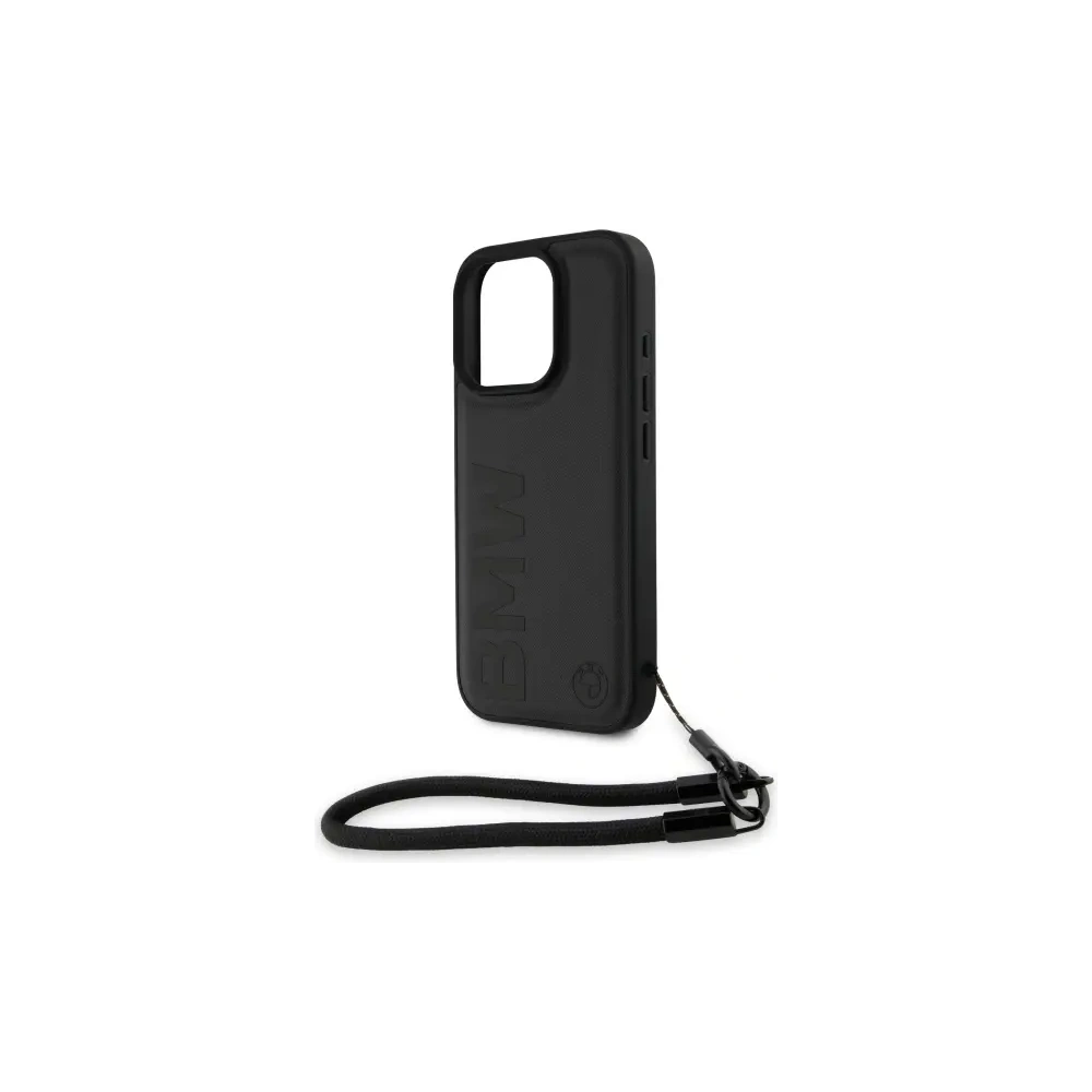 Hurtownia GSM - Etui BMW BMHCP16X23RMRLK Apple iPhone 16 Pro Max hardcase Signature Leather Wordmark Cord czarny/black - BMW768 - {ean13} - Hurt
