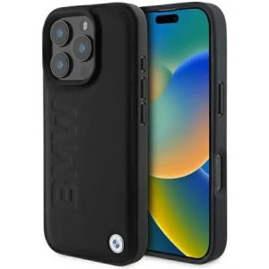 Hurtownia GSM - Etui BMW BMHCP16XSLLBK Apple iPhone 16 Pro Max hardcase Leather Hot Stamp černý/black - BMW769 - {ean13} - Hurt