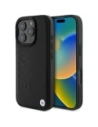 BMW BMHCP16XSLLBK Apple iPhone 16 Pro Max hardcase Leather Hot Stamp black