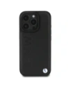 Wholesale BMW BMHCP16XSLLBK Apple iPhone 16 Pro Max hardcase Leather Hot Stamp black - BMW769 - {ean13} - Hurt