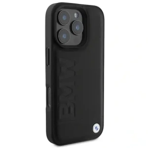 Hurtownia GSM - Etui BMW BMHCP16XSLLBK Apple iPhone 16 Pro Max hardcase Leather Hot Stamp czarny/black - BMW769 - {ean13} - Hurt