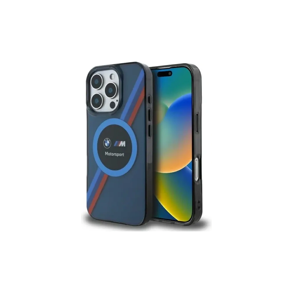 Hurtownia GSM - Etui BMW BMHMP16L23HTPUV Apple iPhone 16 Pro hardcase Motorsport IML Circle MagSafe tmavě modrý/navy - BMW772 - {ean13} - Hurt
