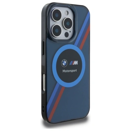 Etui BMW BMHMP16L23HTPUV Apple iPhone 16 Pro hardcase Motorsport IML Circle MagSafe granatowy/navy