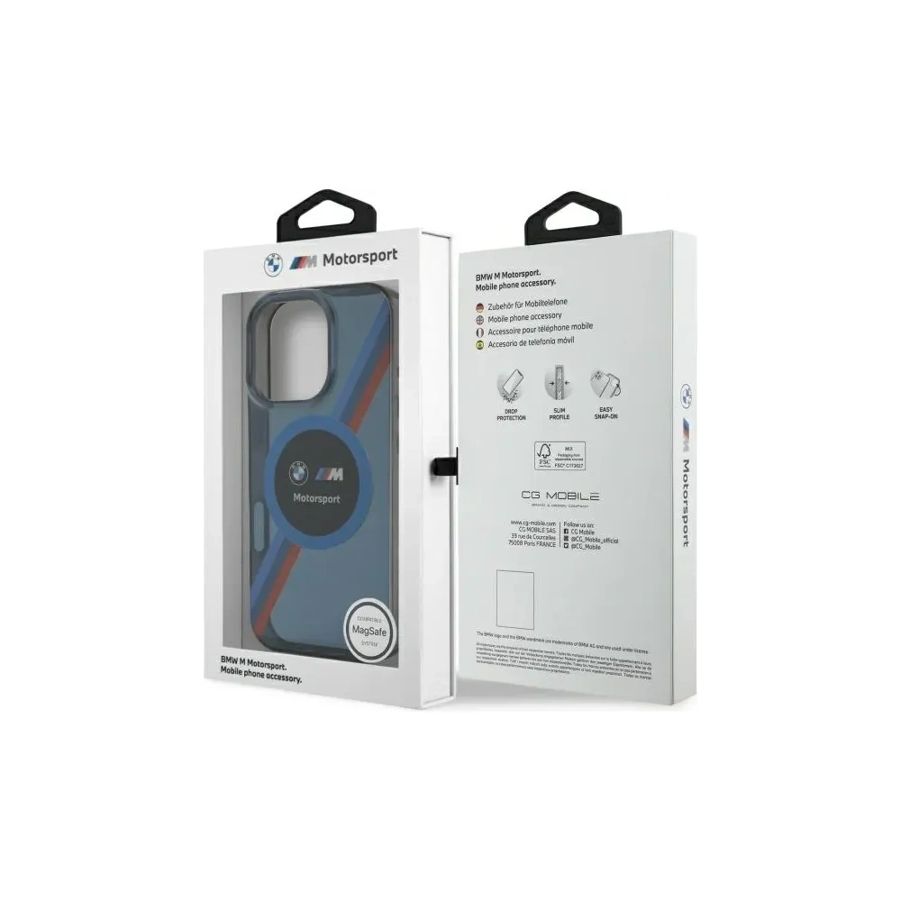 Hurtownia GSM - Etui BMW BMHMP16L23HTPUV Apple iPhone 16 Pro hardcase Motorsport IML Circle MagSafe tmavě modrý/navy - BMW772 - {ean13} - Hurt