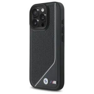 BMW BMHMP16L23PUCPK Apple iPhone 16 Pro hardcase M Perforated Twisted Line MagSafe negru