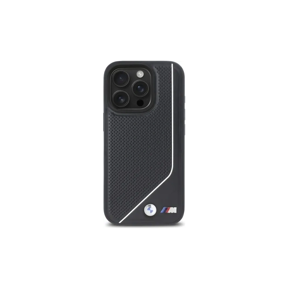 Hurtownia GSM - Etui BMW BMHMP16L23PUCPK Apple iPhone 16 Pro hardcase M Perforated Twisted Line MagSafe černý/black - BMW773 - {ean13} - Hurt
