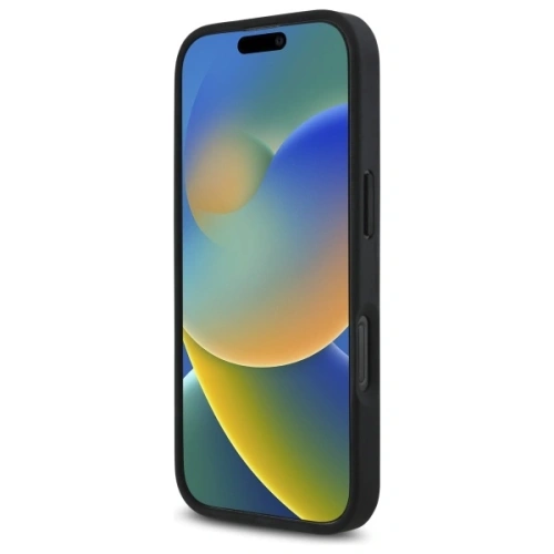 Etui BMW BMHMP16L23PUCPK Apple iPhone 16 Pro hardcase M Perforated Twisted Line MagSafe czarny/black