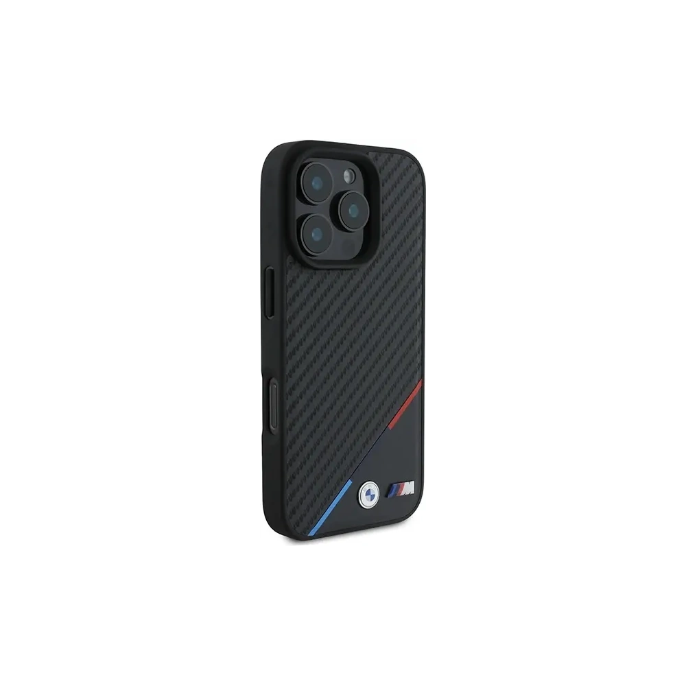 Hurtownia GSM - Etui BMW BMHMP16L23PUDTK Apple iPhone 16 Pro hardcase M Carbon Tricolor Line MagSafe černý/black - BMW774 - {ean13} - Hurt