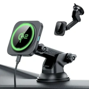 Hurtownia GSM - ESR Halolock Magnetic Magsafe Dashboard Autós Tartó Vezeték nélküli Töltő Qi2 15W Fekete - ESR869 - {ean13} - Hurt
