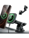 Hurtownia GSM - Uchwyt samochodowy na kokpit / szybę z ładowarką indukcyjną ESR Halolock Magnetic Magsafe Dashboard Car Mount Wireless Charger Qi2 15W Black - ESR869 - {ean13} - Hurt