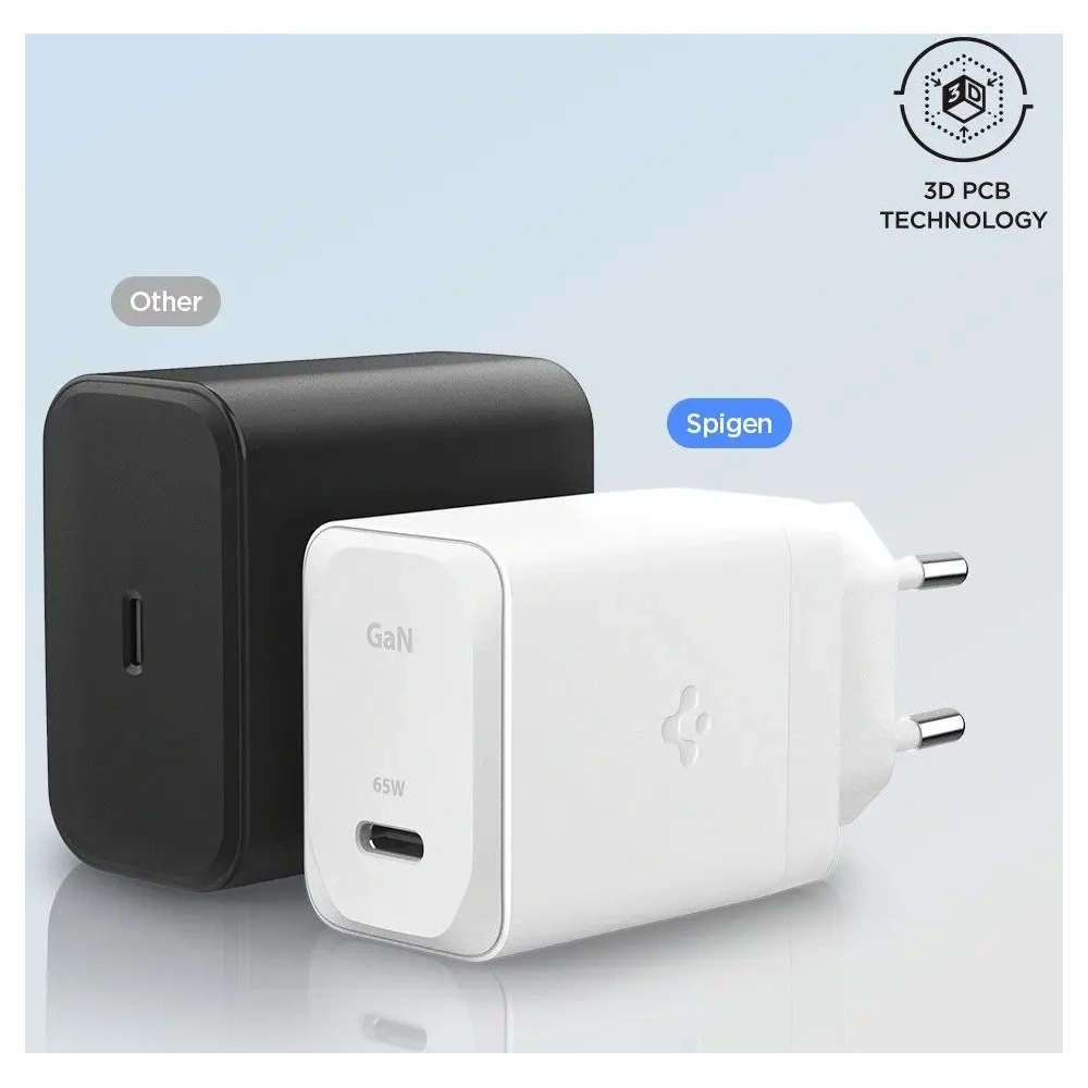 Hurtownia GSM - Spigen Arcstation Pro GaN-651 USB-C Hálózati Töltő 65W + USB-C Kábel Fekete - SPN16566 - {ean13} - Hurt
