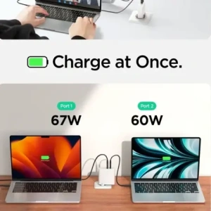 Hurtownia GSM - Spigen Arcstation Pro GaN-1402 2xUSB-C Hálózati Töltő 140W Fehér - SPN16567 - {ean13} - Hurt