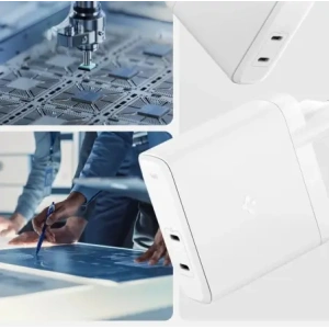 Hurtownia GSM - Spigen Arcstation Pro GaN-1402 2xUSB-C Hálózati Töltő 140W Fehér - SPN16567 - {ean13} - Hurt