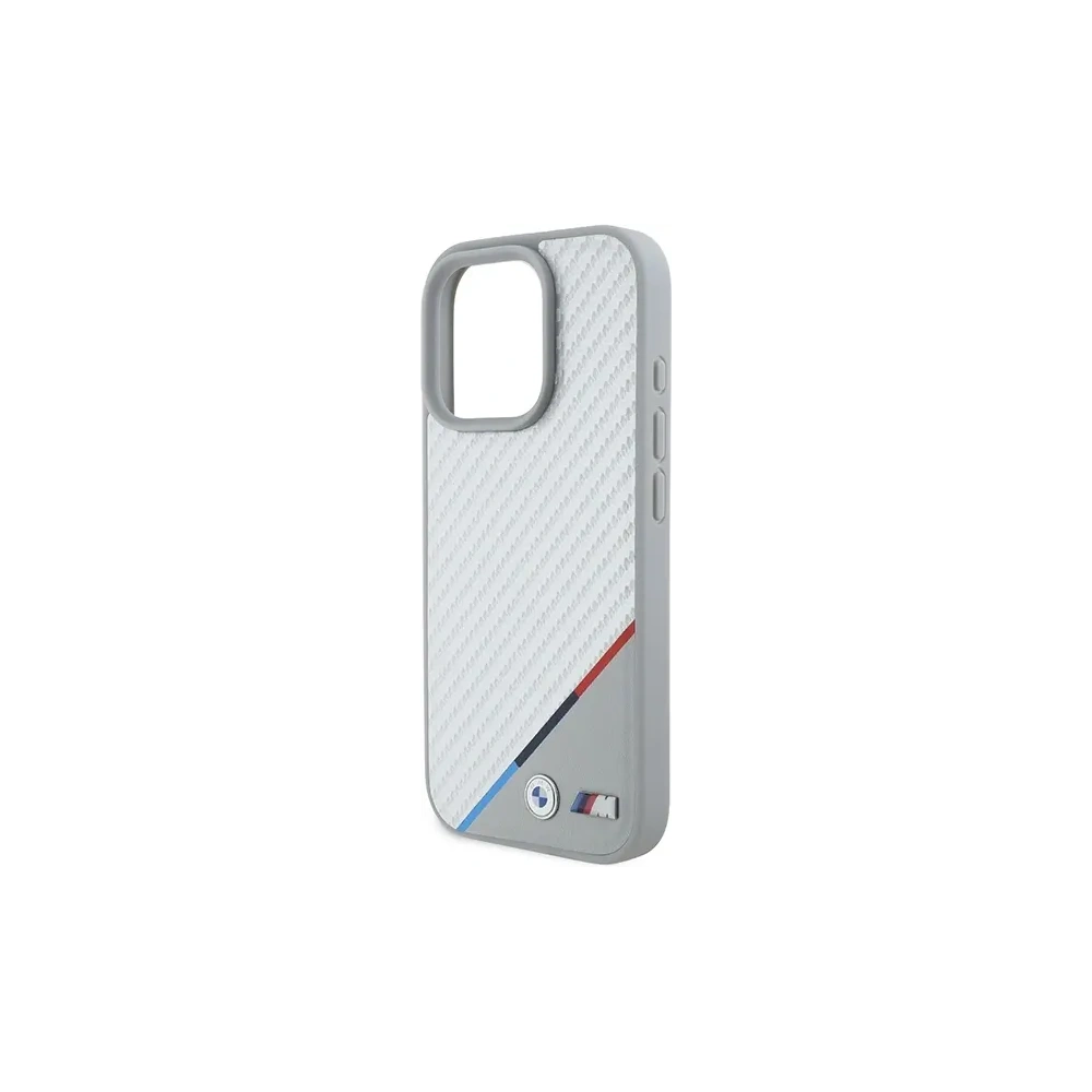 Hurtownia GSM - Etui BMW BMHMP16L23PUDTS Apple iPhone 16 Pro hardcase M Carbon Tricolor Line MagSafe šedý/grey - BMW775 - {ean13} - Hurt
