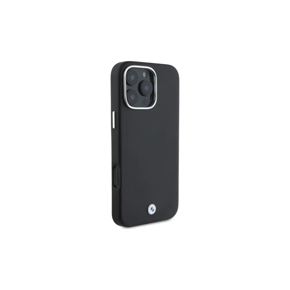 Hurtownia GSM - BMW BMHMP16L23PUFWK Apple iPhone 16 Pro Hartschale Sign Full Wrapped Metal MagSafe schwarz - BMW776 - {ean13} - Hurt