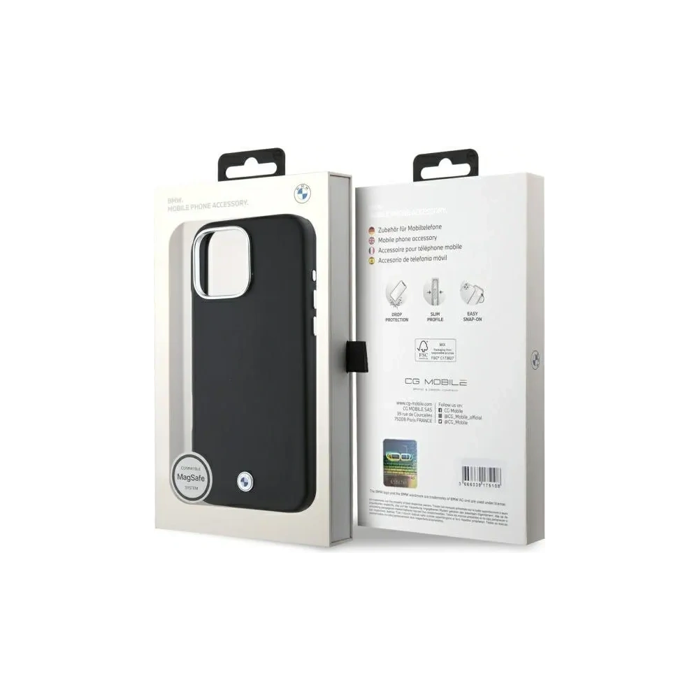 Hurtownia GSM - Etui BMW BMHMP16L23PUFWK Apple iPhone 16 Pro hardcase Sign Full Wrapped Metal MagSafe černý/black - BMW776 - {ean13} - Hurt