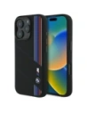 BMW BMHMP16L23SCUK Apple iPhone 16 Pro Hardcase Silikon Schnitt Tricolor Linien MagSafe schwarz