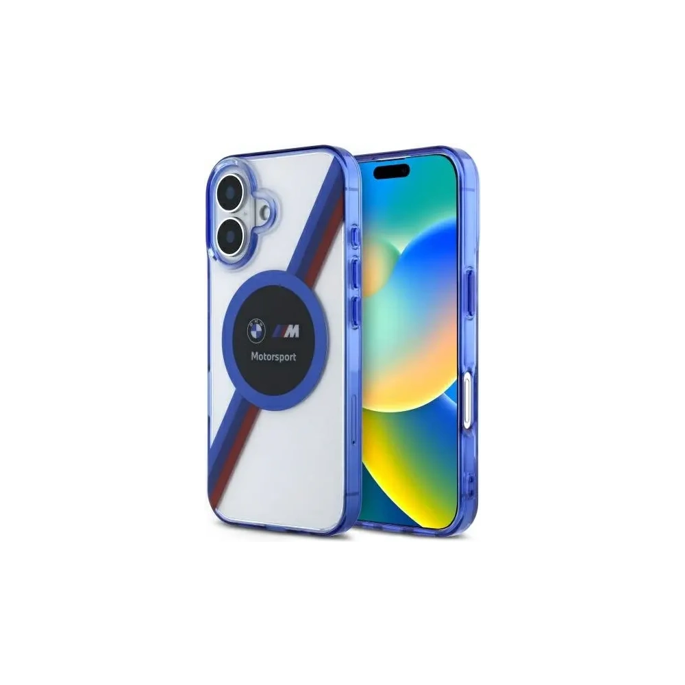 Hurtownia GSM - Etui BMW BMHMP16S23HTPUT Apple iPhone 16 hardcase Motorsport IML Circle MagSafe průhledný/transparentní - BMW779 - {ean13} - Hurt