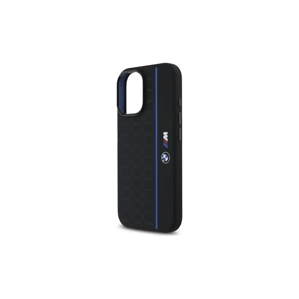 Hurtownia GSM - Etui BMW BMHMP16S23SHEB Apple iPhone 16 hardcase Silicone Hexagon Blue Line MagSafe czarny/black - BMW780 - {ean13} - Hurt
