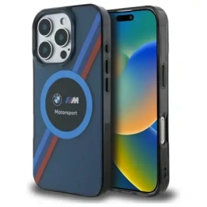 Hurtownia GSM - Etui BMW BMHMP16X23HTPUV Apple iPhone 16 Pro Max hardcase Motorsport IML Circle MagSafe modrý/navy - BMW782 - {ean13} - Hurt