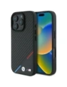 Etui BMW BMHMP16X23PUDTK Apple iPhone 16 Pro Max hardcase M Carbon Tricolor Line MagSafe černý/black