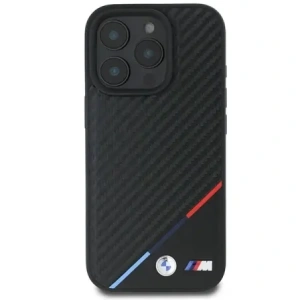 Hurtownia GSM - Etui BMW BMHMP16X23PUDTK Apple iPhone 16 Pro Max hardcase M Carbon Tricolor Line MagSafe czarny/black - BMW783 - {ean13} - Hurt