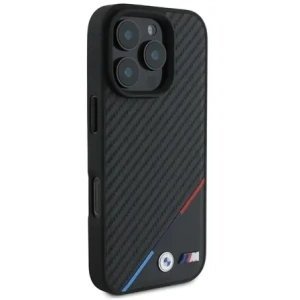 Hurtownia GSM - Etui BMW BMHMP16X23PUDTK Apple iPhone 16 Pro Max hardcase M Carbon Tricolor Line MagSafe czarny/black - BMW783 - {ean13} - Hurt