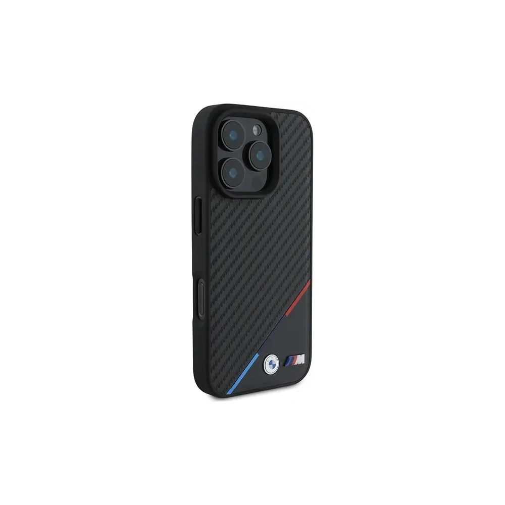 Hurtownia GSM - BMW BMHMP16X23PUDTK Apple iPhone 16 Pro Max Hardcase M Carbon Tricolor Line MagSafe schwarz - BMW783 - {ean13} - Hurt