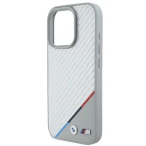 Hurtownia GSM - Etui BMW BMHMP16X23PUDTS Apple iPhone 16 Pro Max hardcase M Carbon Tricolor Line MagSafe szary/grey - BMW784 - {ean13} - Hurt