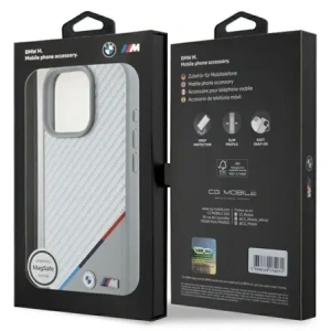 Hurtownia GSM - Etui BMW BMHMP16X23PUDTS Apple iPhone 16 Pro Max hardcase M Carbon Tricolor Line MagSafe szary/grey - BMW784 - {ean13} - Hurt