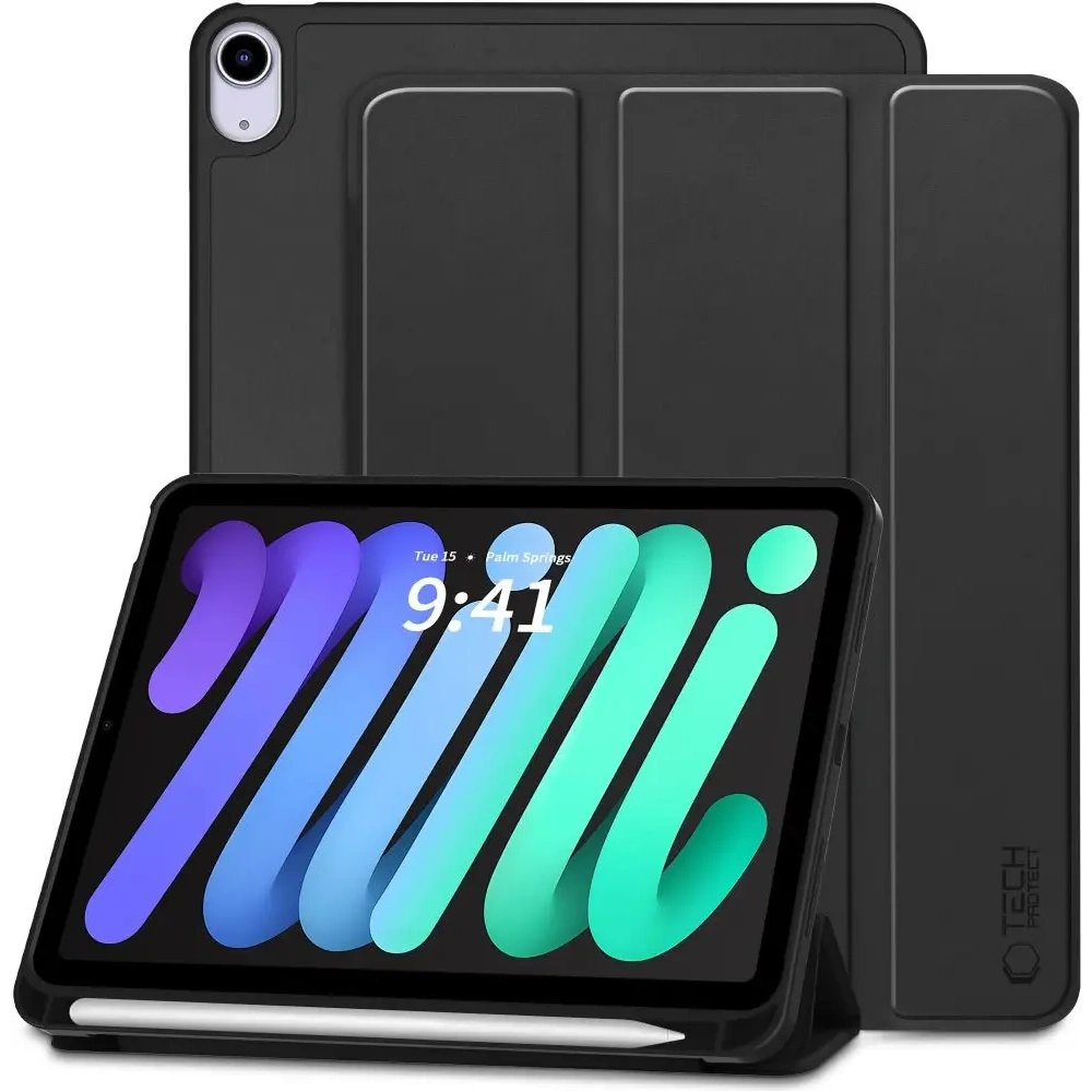 Hurtownia GSM - Tech-Protect SmartCase Toll Apple iPad Mini 8.3 6 / 7 2021 / 2024 Fekete - THP4172 - {ean13} - Hurt