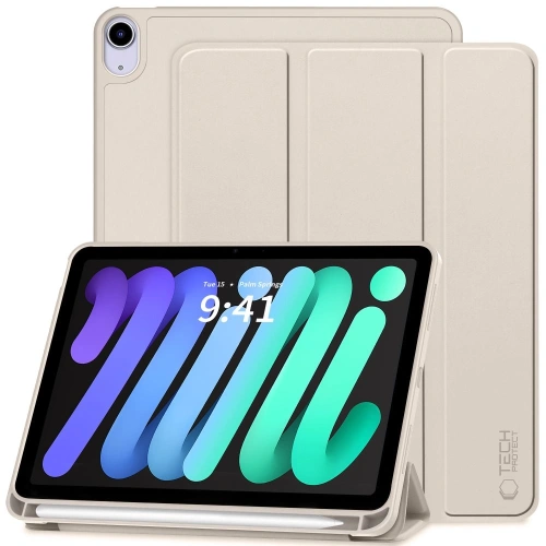 Etui Tech-Protect SmartCase Pen Apple iPad Mini 8.3 6 / 7 2021 / 2024 Starlight