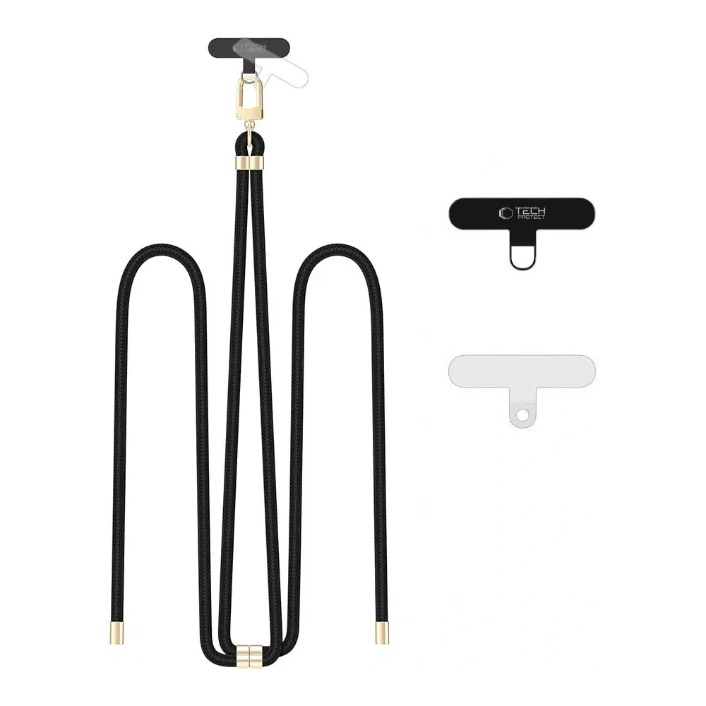 Wholesale Tech-Protect C7S Rope Crossbody Strap Black/gold - THP4174 - {ean13} - Hurt