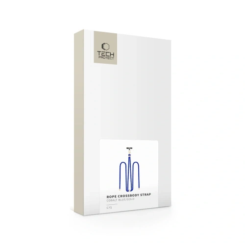 Smycz do telefonu Tech-Protect C7S Rope Crossbody Strap Cobalt Blue/gold