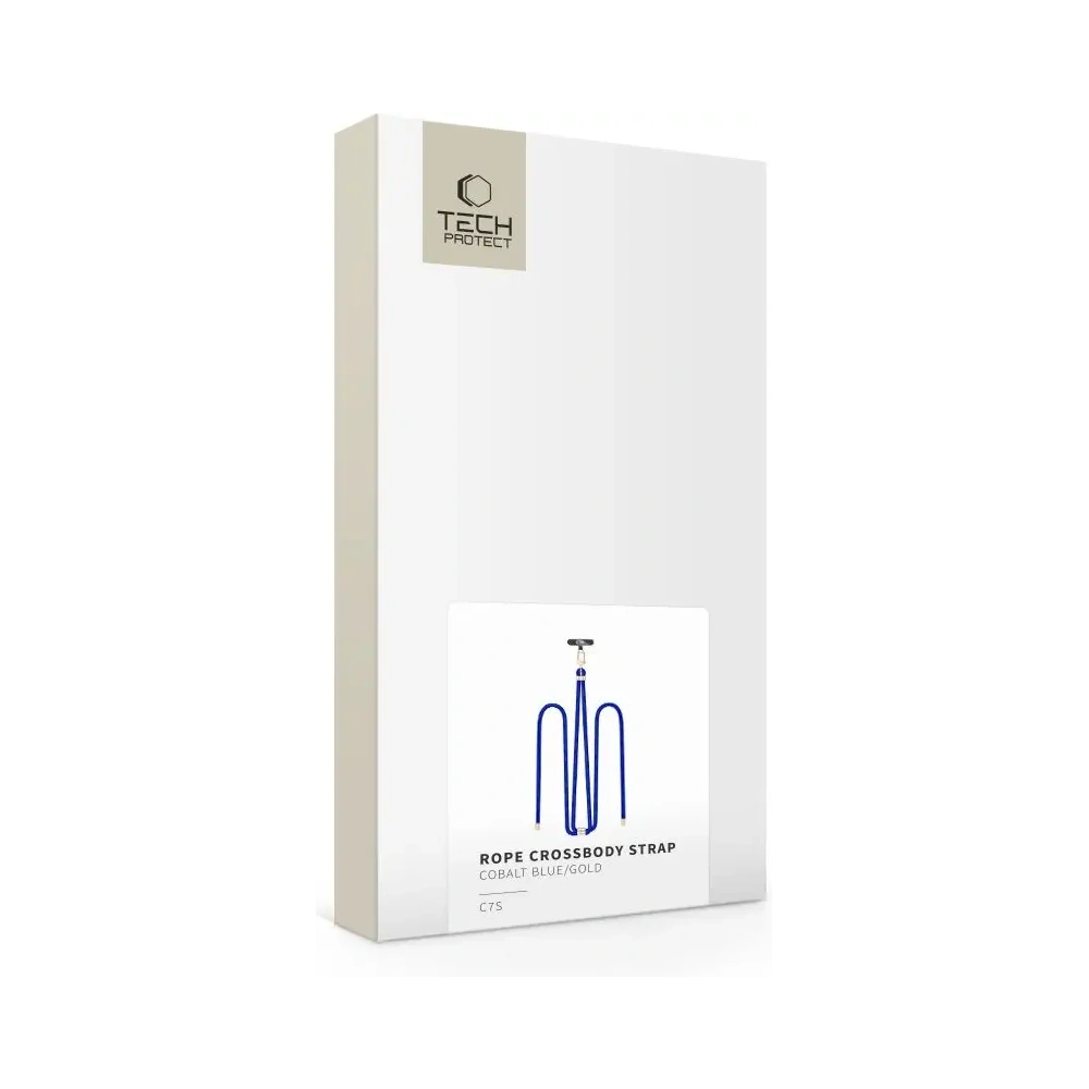Hurtownia GSM - Tech-Protect C7S Curea de umăr din sfoară Albastru cobalt/aur - THP4175 - {ean13} - Hurt
