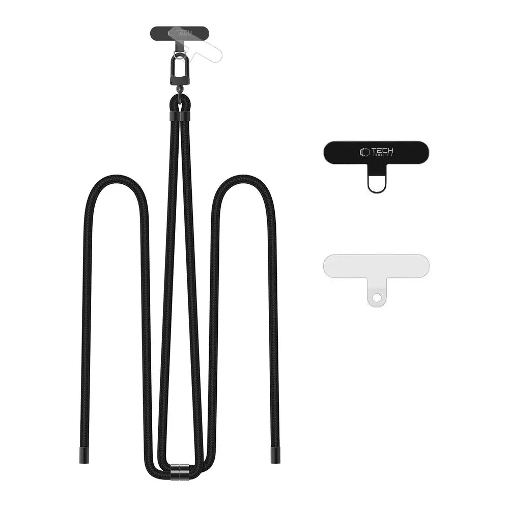Hurtownia GSM - Smyč na telefon Tech-Protect C7S Rope Crossbody Strap Black/black - THP4176 - {ean13} - Hurt