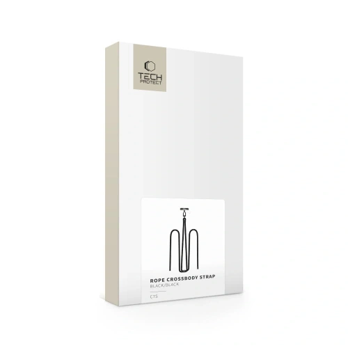 Smycz do telefonu Tech-Protect C7S Rope Crossbody Strap Black/black