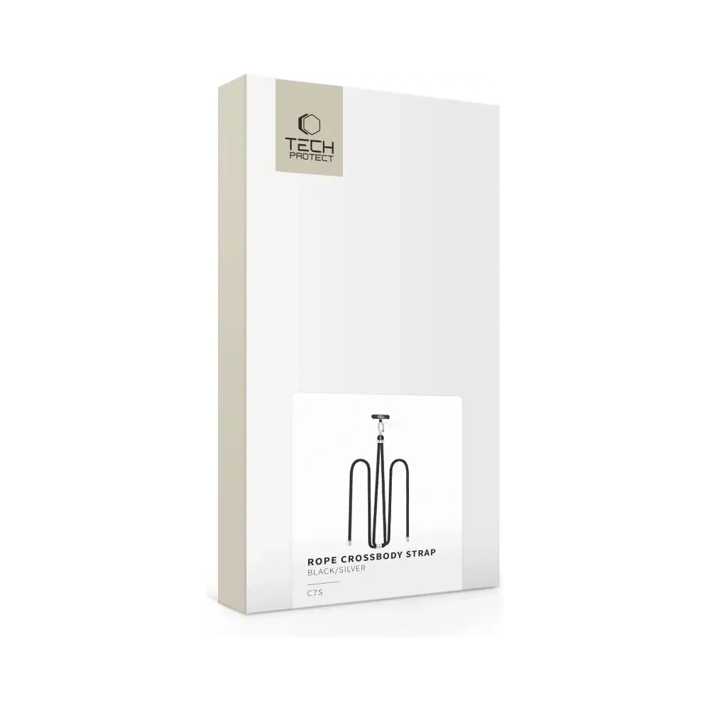 Hurtownia GSM - Tech-Protect C7S Curea de umăr cu frânghie Negru/silver - THP4181 - {ean13} - Hurt