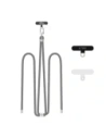 Tech-Protect C7S Seil Umhängegurt Crayon Grau/Silber