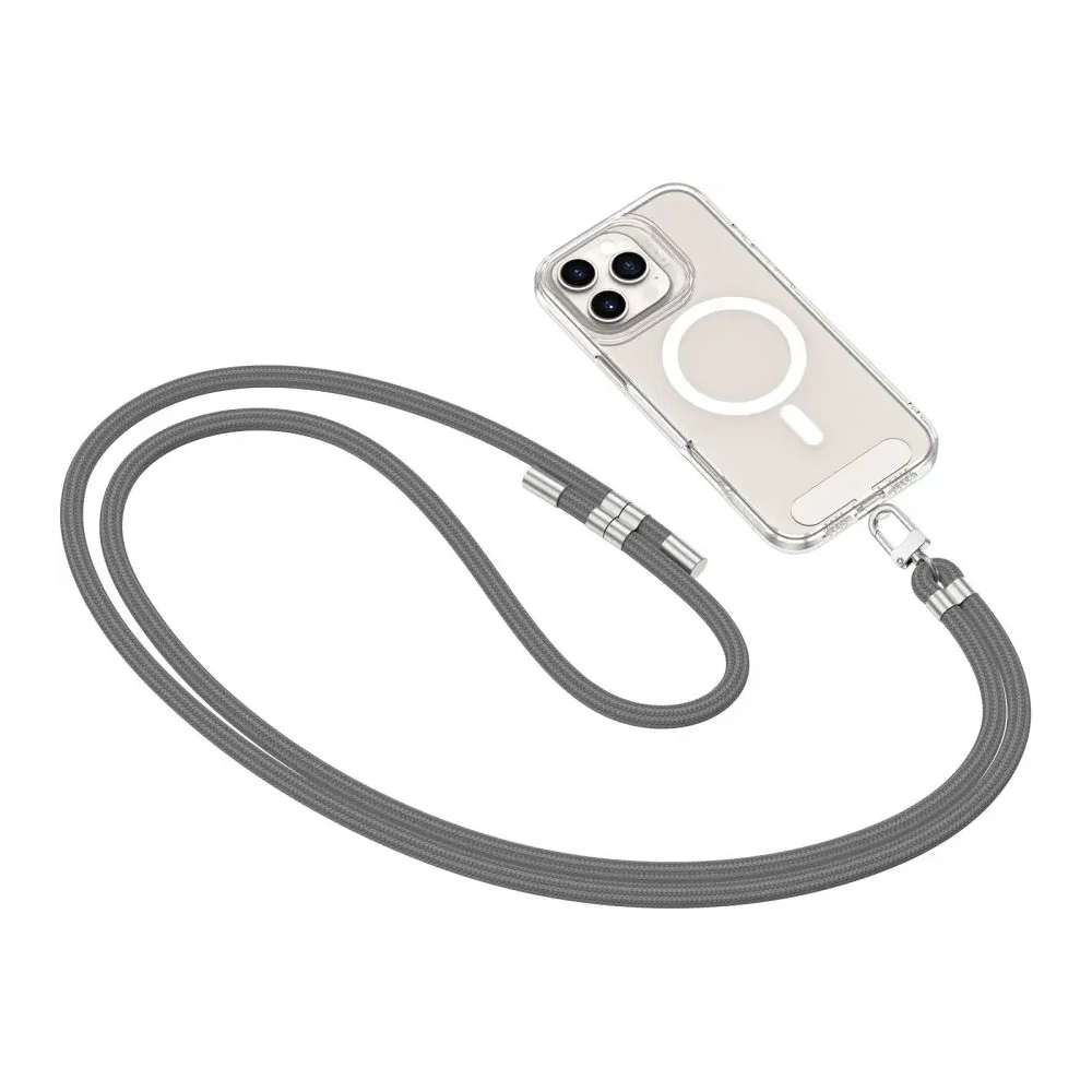 Hurtownia GSM - Smyč na telefon Tech-Protect C7S Rope Crossbody Strap Crayon Grey/silver - THP4182 - {ean13} - Hurt