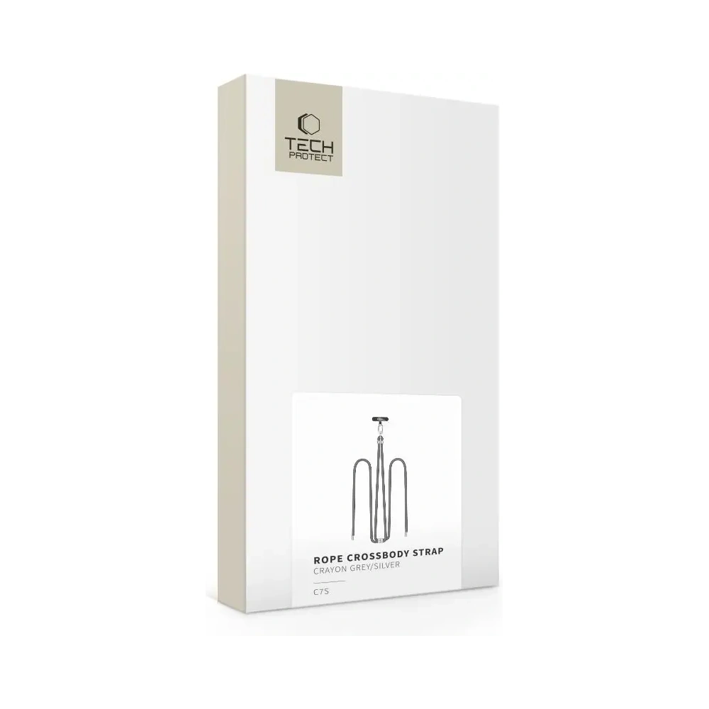 Hurtownia GSM - Tech-Protect C7S Seil Umhängegurt Crayon Grau/Silber - THP4182 - {ean13} - Hurt