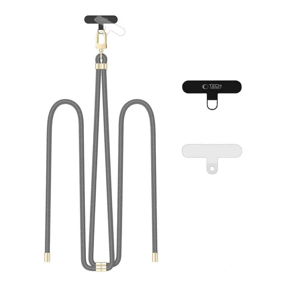 Hurtownia GSM - Tech-Protect C7S Seil Umhängegurt Crayon Grau/Gold - THP4183 - {ean13} - Hurt