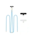 Smyčka na telefon Tech-Protect C7S Rope Crossbody Strap Baby Blue/gold