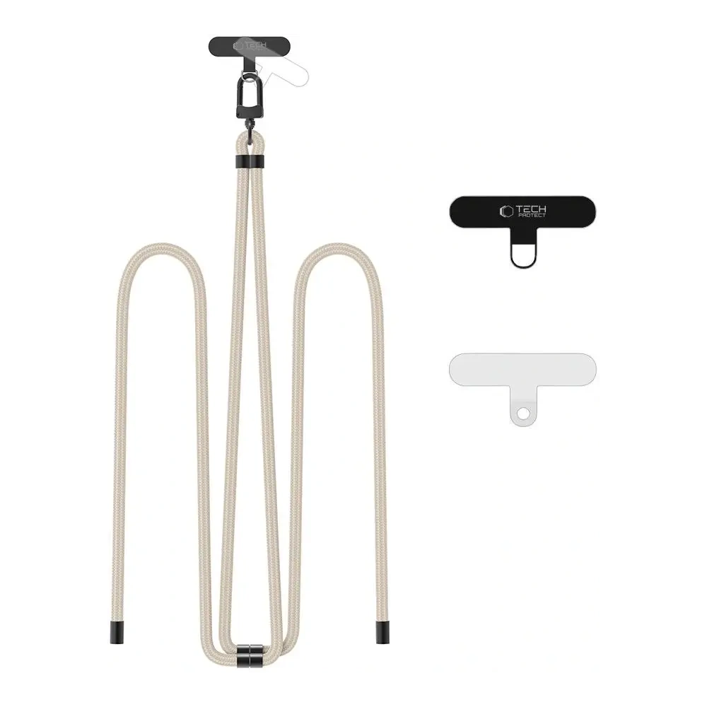 Hurtownia GSM - Tech-Protect C7S Curea de umăr din sfoară Taupe/negru - THP4185 - {ean13} - Hurt