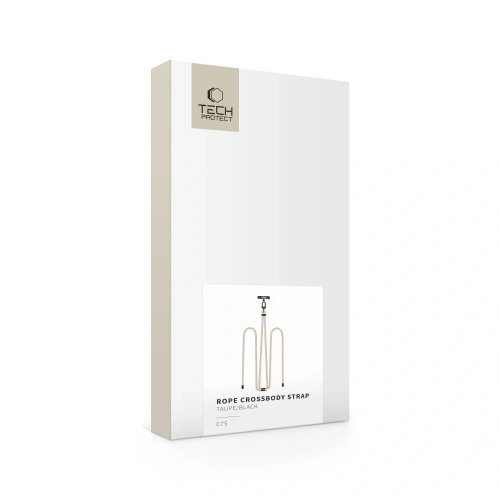 Smycz do telefonu Tech-Protect C7S Rope Crossbody Strap Taupe/black