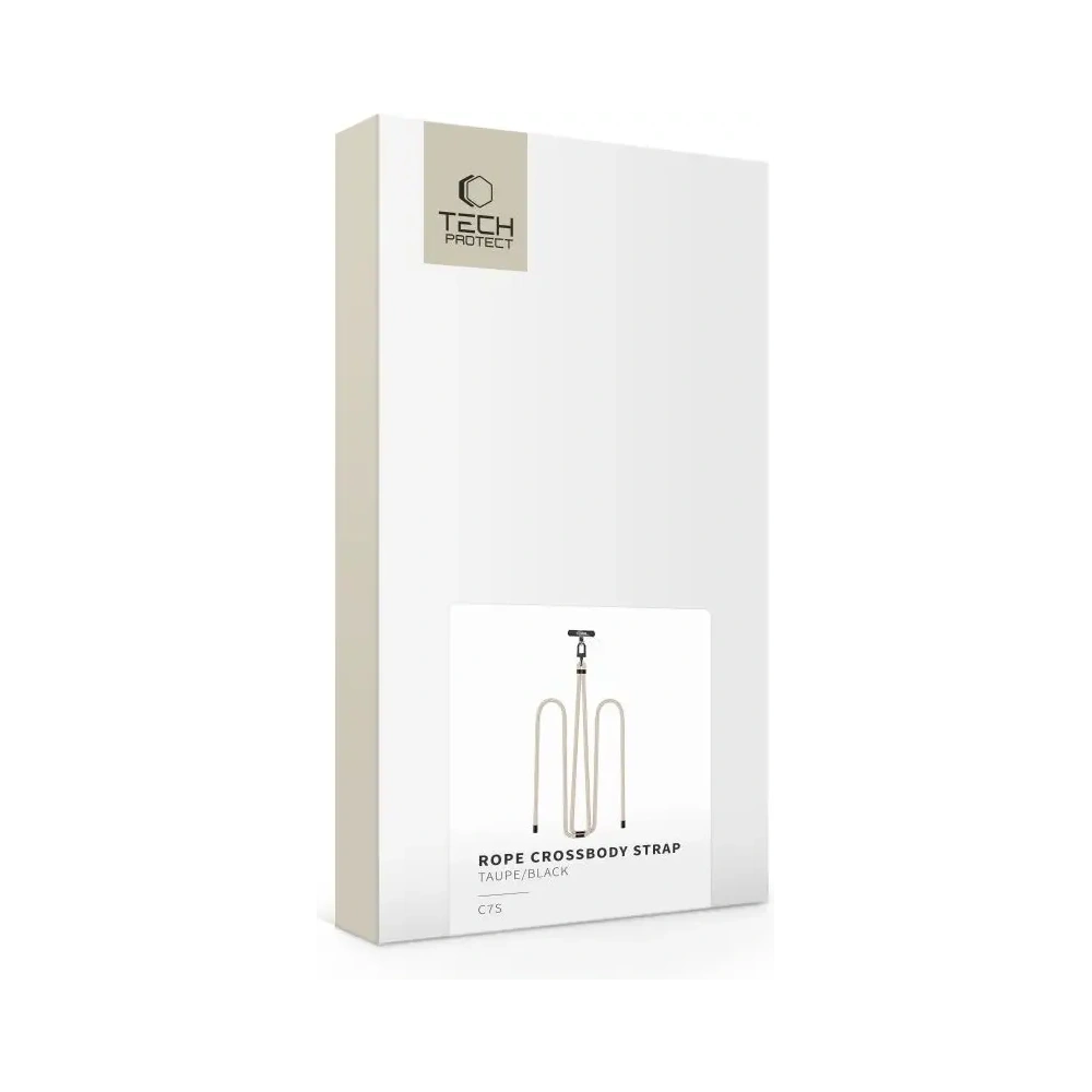 Hurtownia GSM - Tech-Protect C7S Curea de umăr din sfoară Taupe/negru - THP4185 - {ean13} - Hurt
