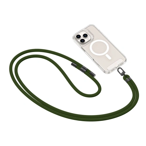 Smycz do telefonu Tech-Protect C7S Rope Crossbody Strap Hunter Green/black