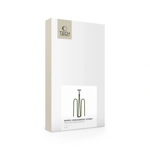 Smycz do telefonu Tech-Protect C7S Rope Crossbody Strap Hunter Green/black
