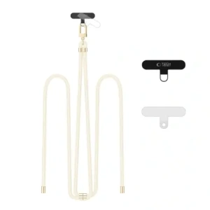 Hurtownia GSM - Smyčka na telefon Tech-Protect C7S Rope Crossbody Strap Béžová/zlatá - THP4188 - {ean13} - Hurt